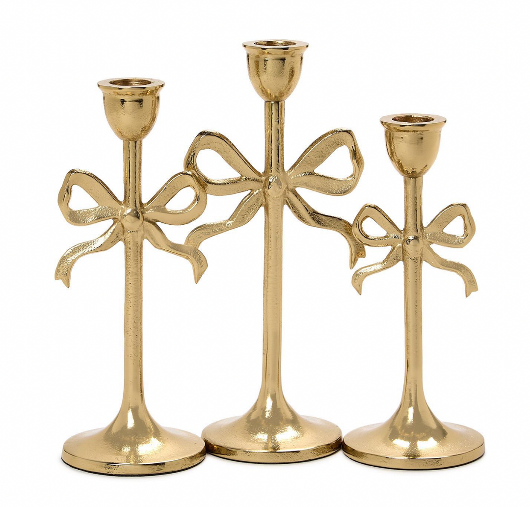Bow Taper Candleholders