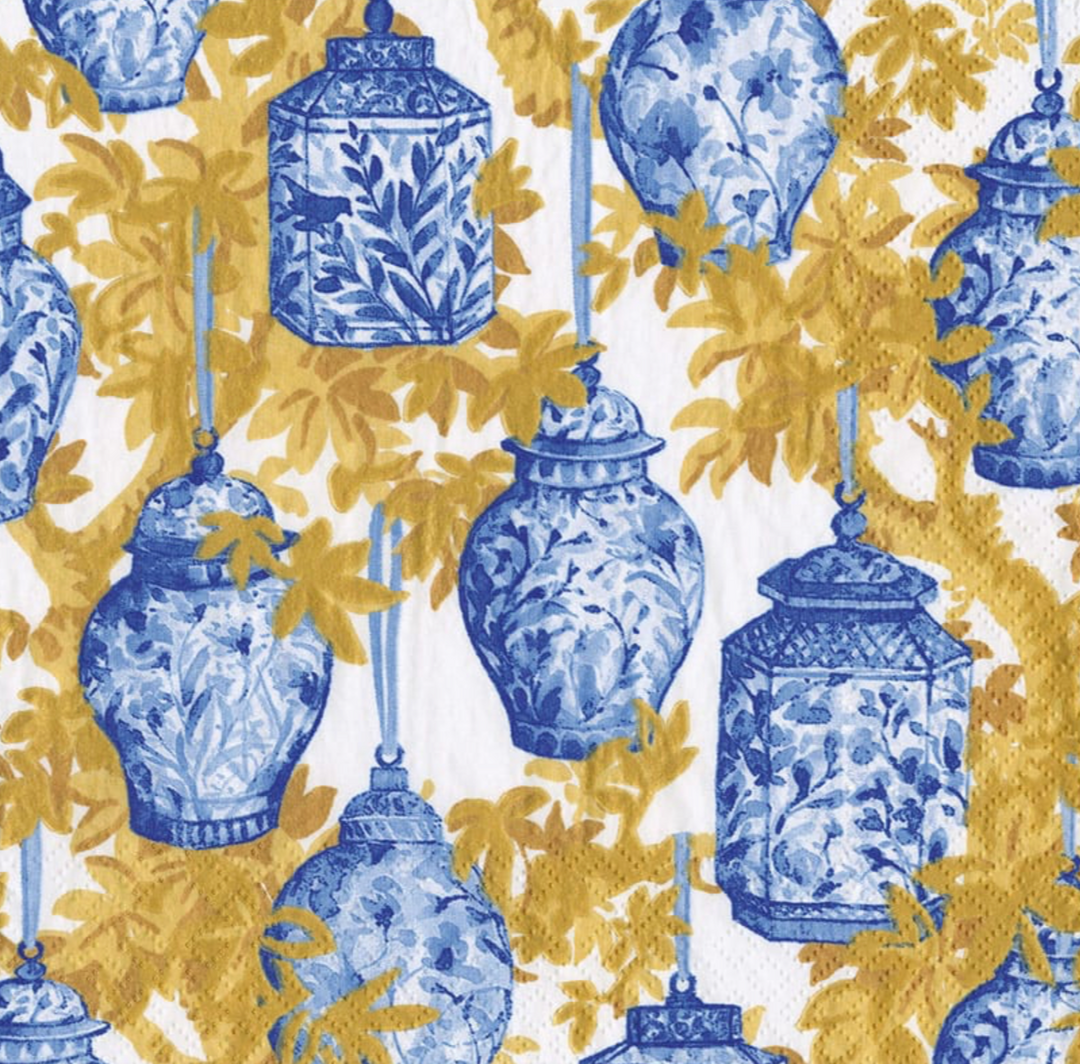 Ginger Jars Blue/White Napkin