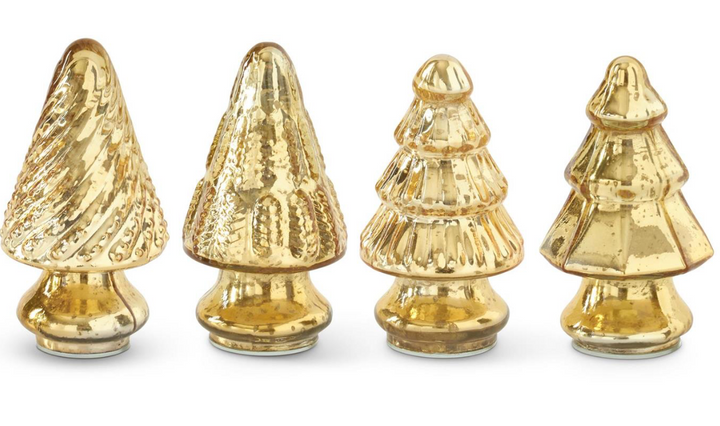 Assorted Mini Mercury Glass Christmas Trees