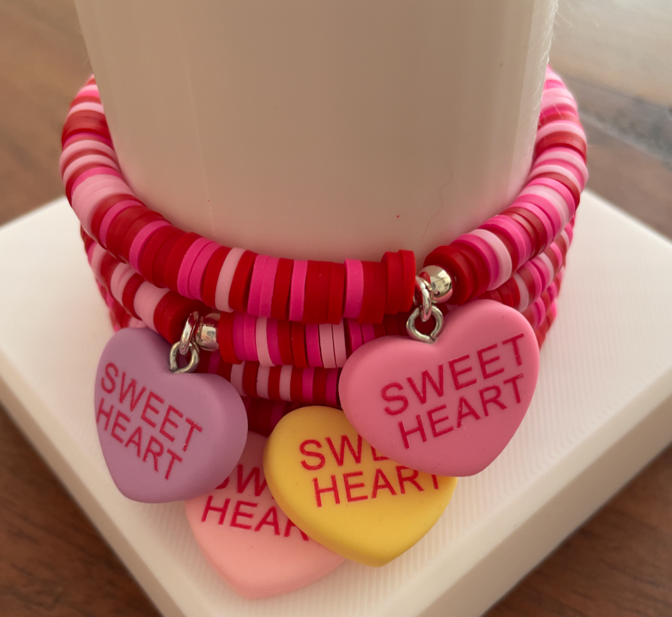 Valentine Candy Heart Bracelets