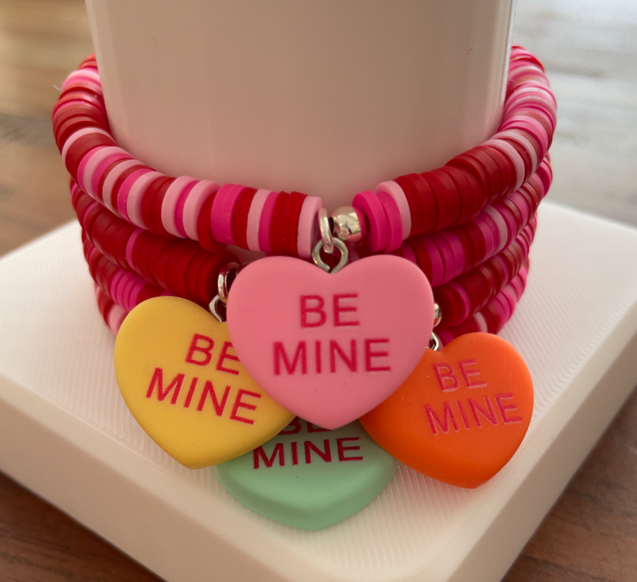 Valentine Candy Heart Bracelets