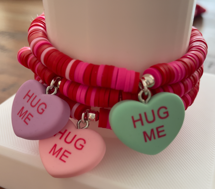 Valentine Candy Heart Bracelets