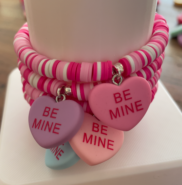 Valentine Candy Heart Bracelets