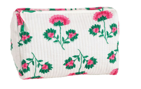 Block Print Cosmetic Bag