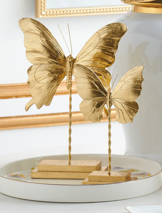 Gilded Butterflies w/ Stand