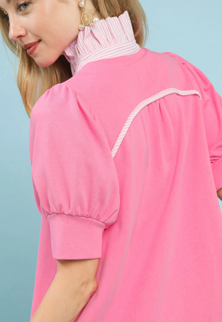 Bubble Pink Soft Texture Dress