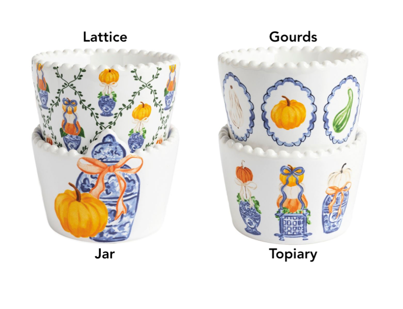 Topiary Fall Tidbit Dish