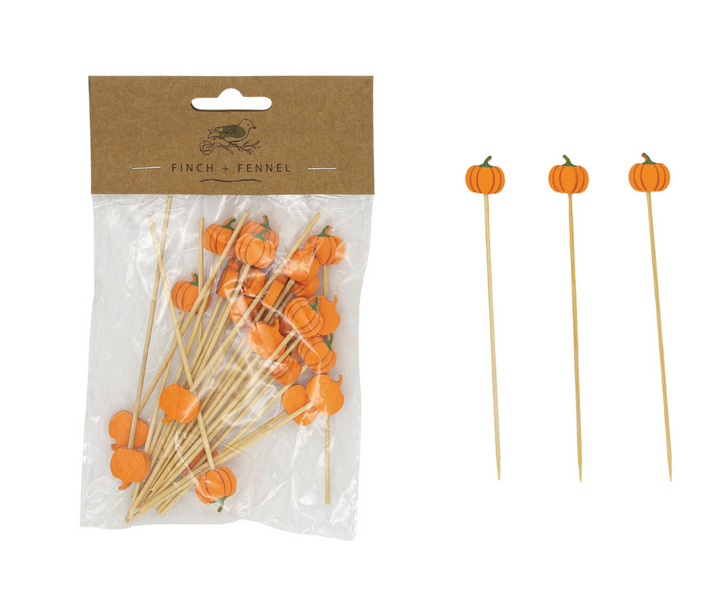 Fall-Inspired Single Use Toothpicks | 2 Styles