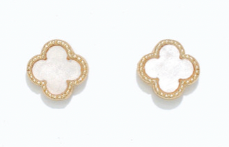 White Clover Stud Earrings | Cuties