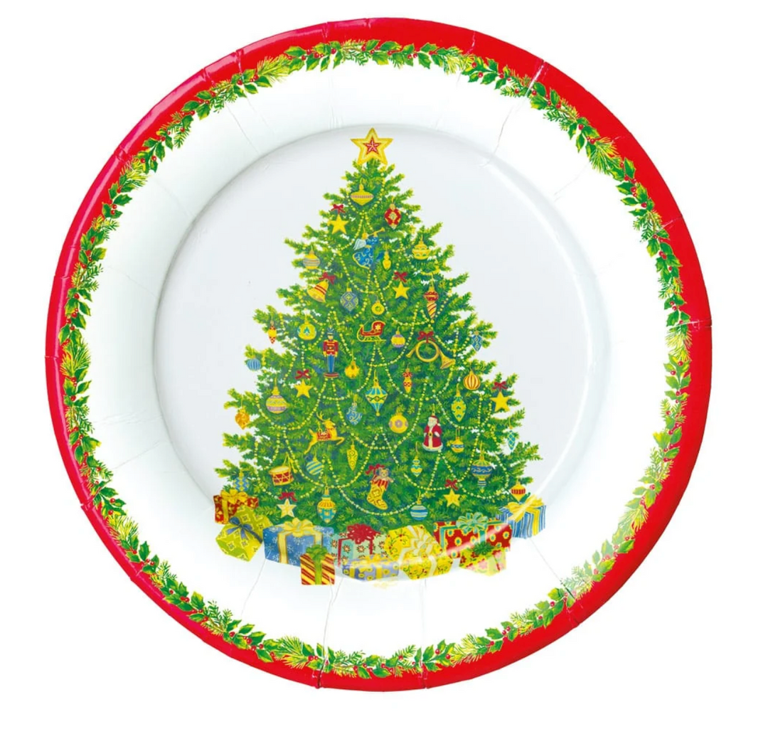 Christmas Tree Paper Dinner Plates
