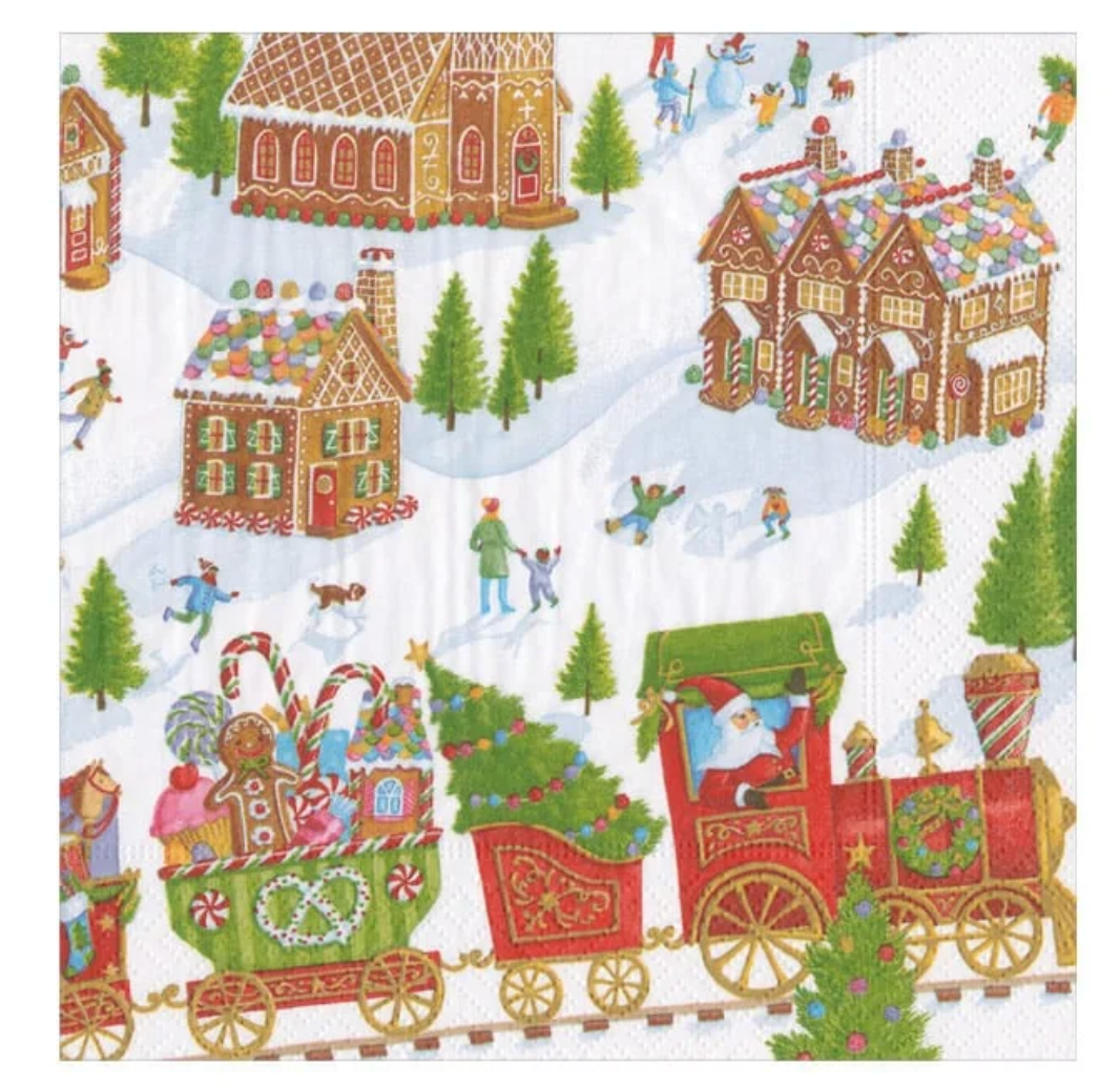 Gingerbread Village Napkin