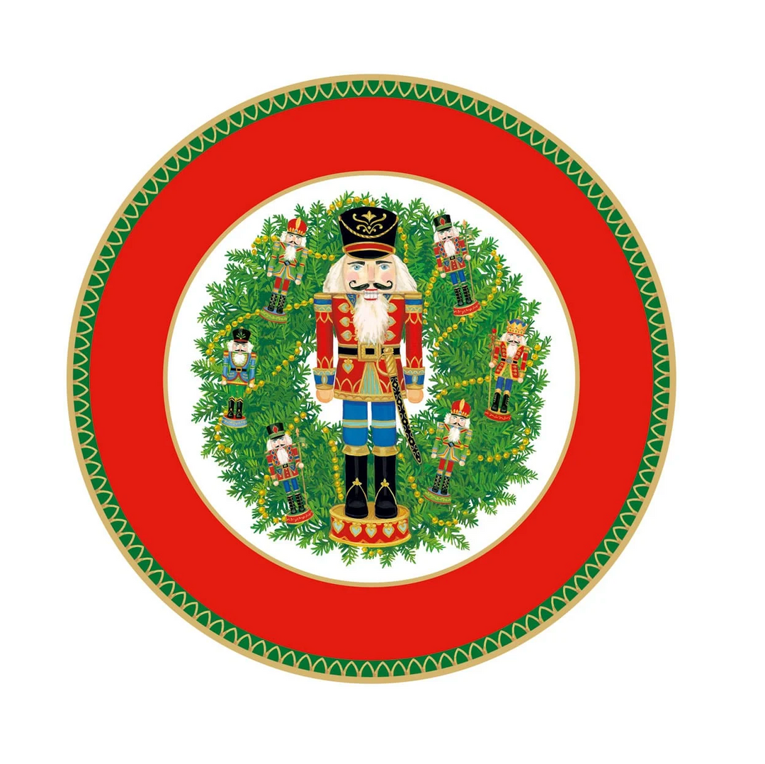Nutcracker Wreath Plates
