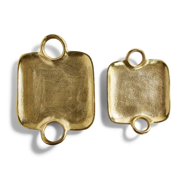 Decorative Gold Tray with Handles