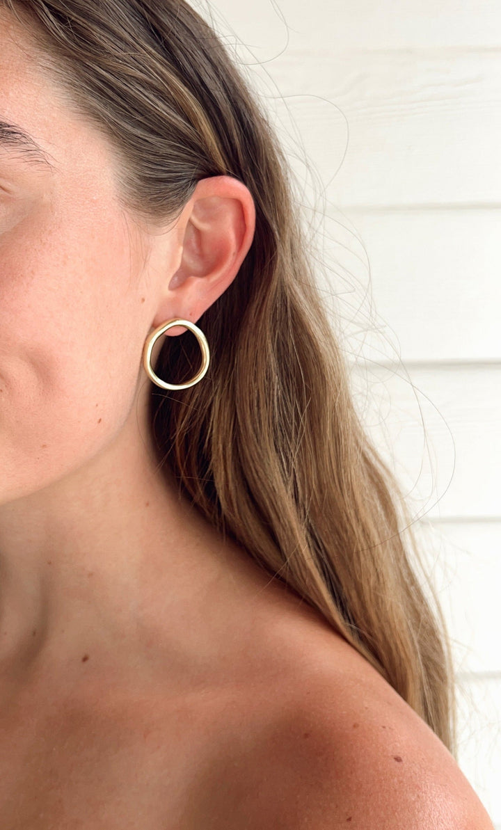 Sheila Fajl Round Eve Studs