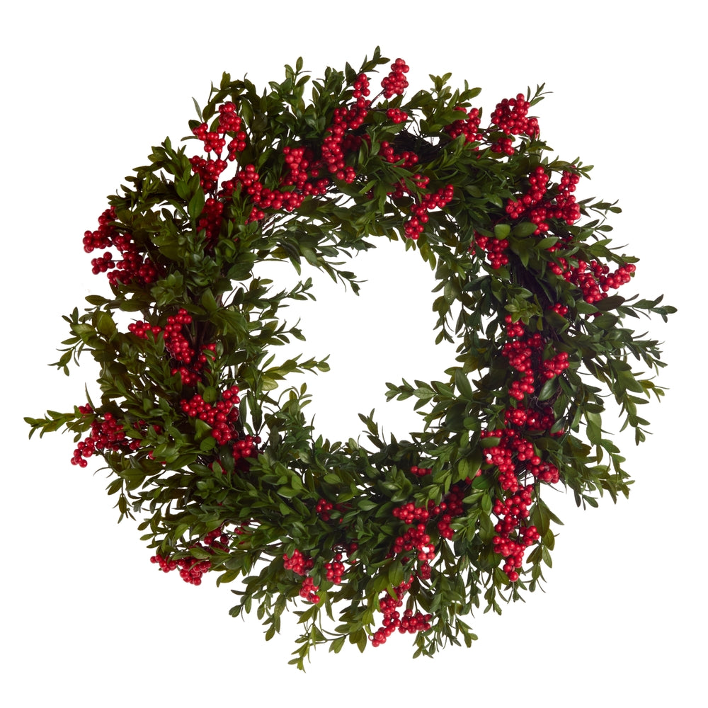 Greenery And Berry Wreath