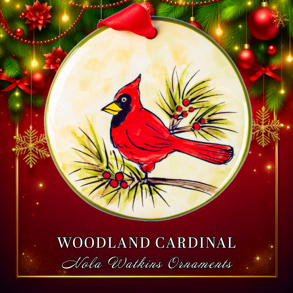Woodland Cardinal Ornament