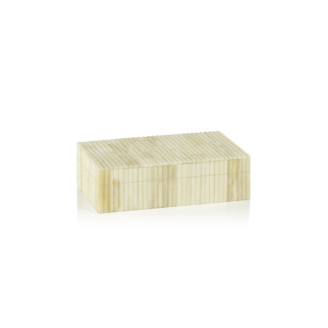 Ribbed Bone Inlaid Box