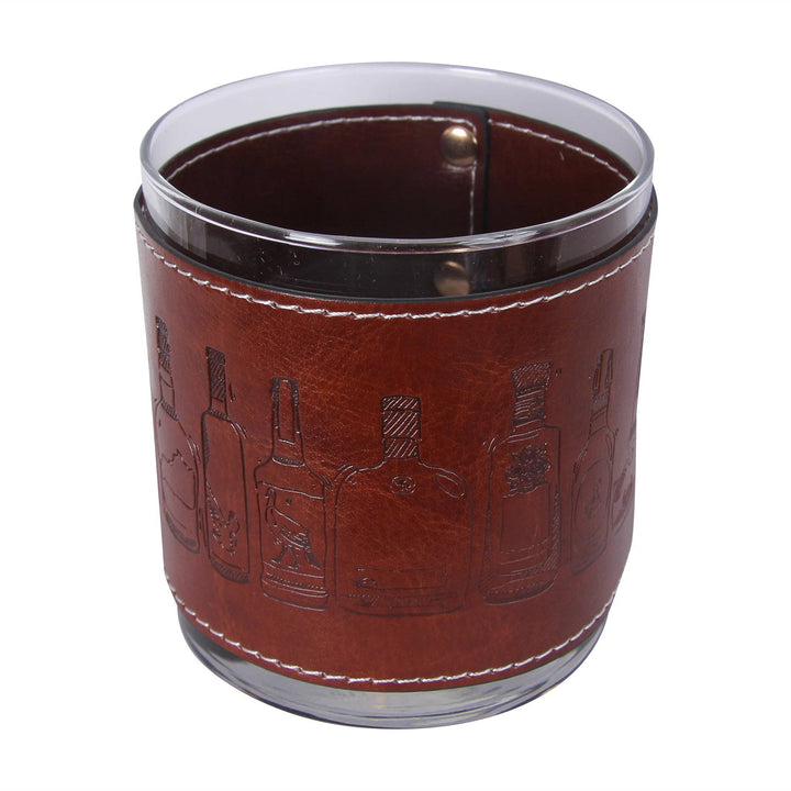 Whiskey Bottles Faux Leather