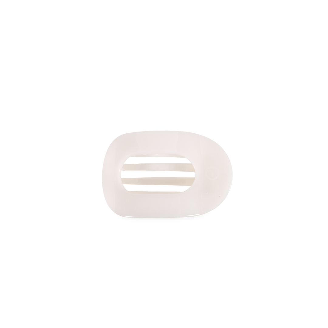 Coconut White | Tiny | Flat Round Clip