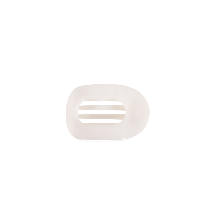 Coconut White | Tiny | Flat Round Clip