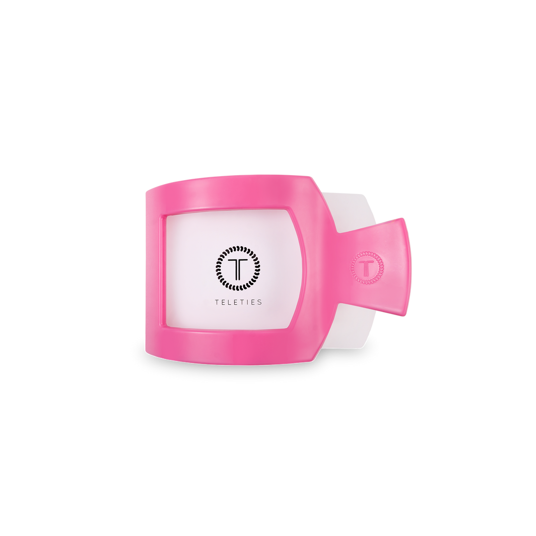 Square Flat Hair Clip | Small | Paradise Pink