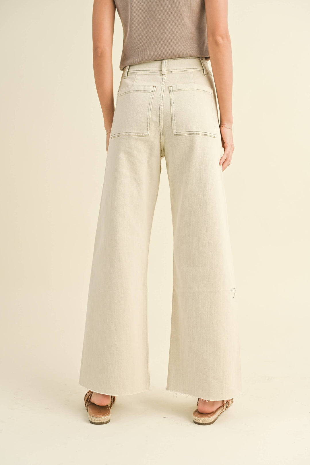 Straight Wide Leg Pants