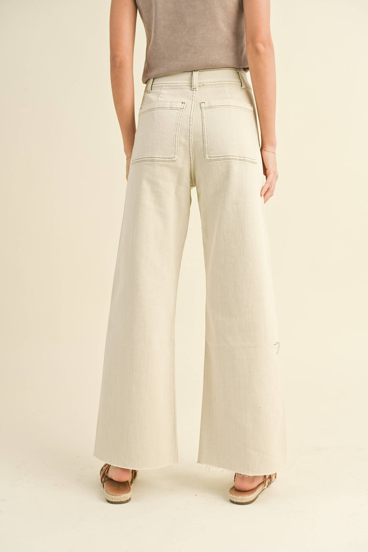 Straight Wide Leg Pants