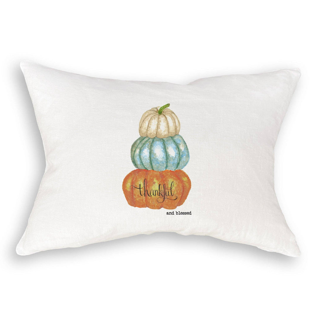 Thankful and Blessed Pumpkin Tea Towel