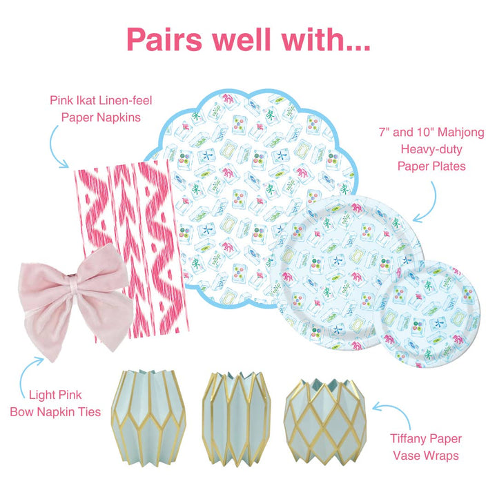 Mahjong Scalloped Paper Placemats