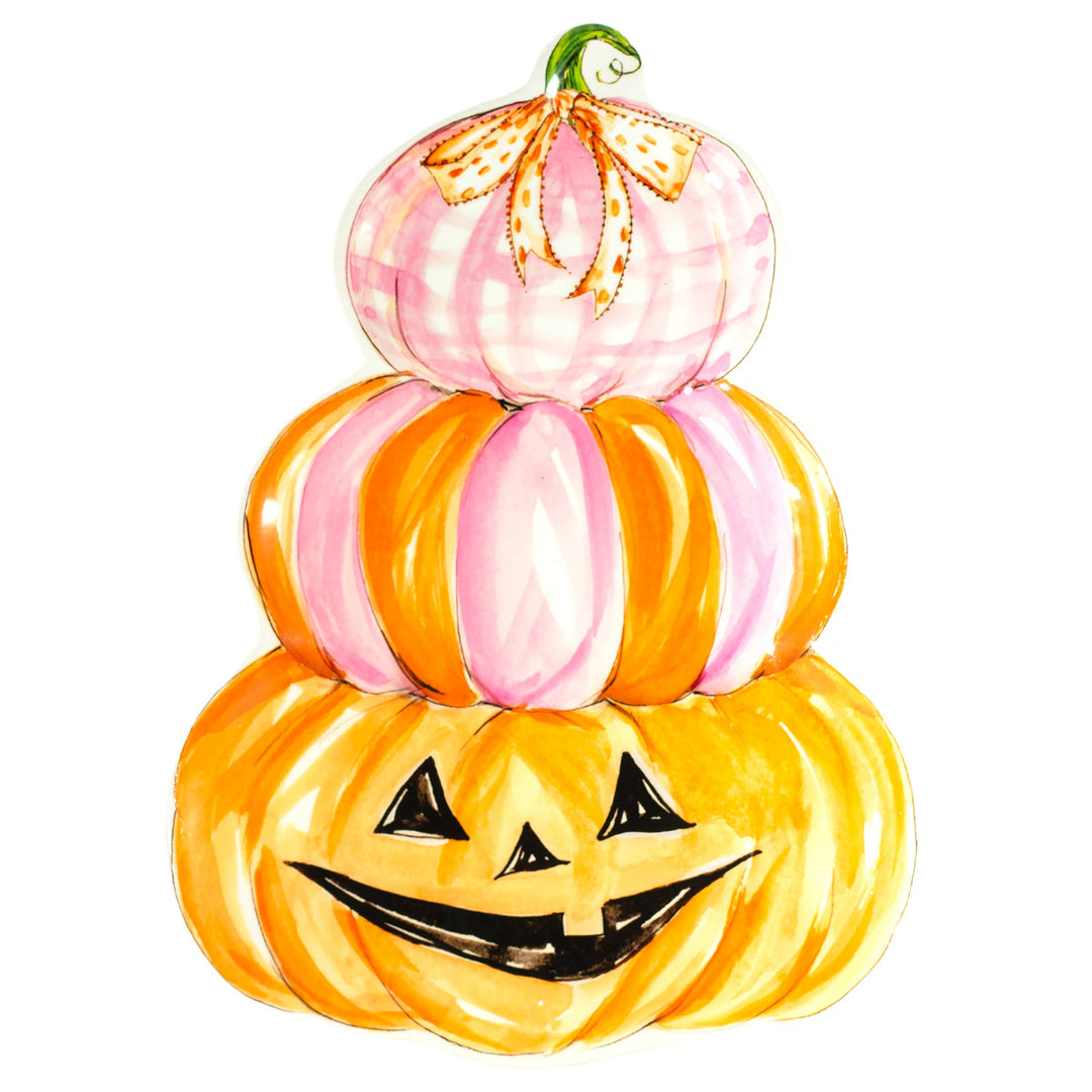 Pink Tri-Stack Pumpkin Dolomite Plate