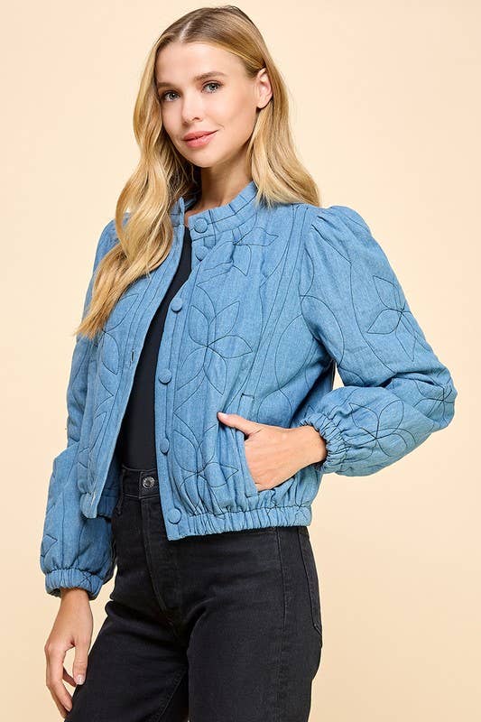 Denim Quilted Jacket