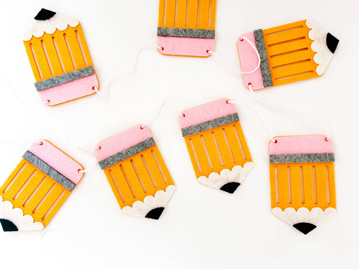 Pencil Felt Garland