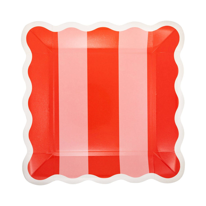 Beary Loved Stripe and Polka Plate Set