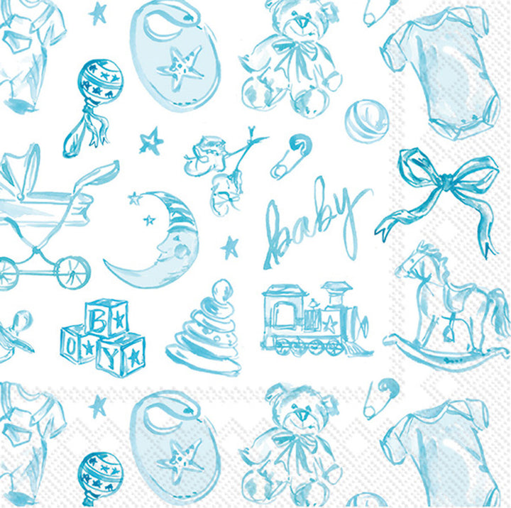 Baby Toile Napkins