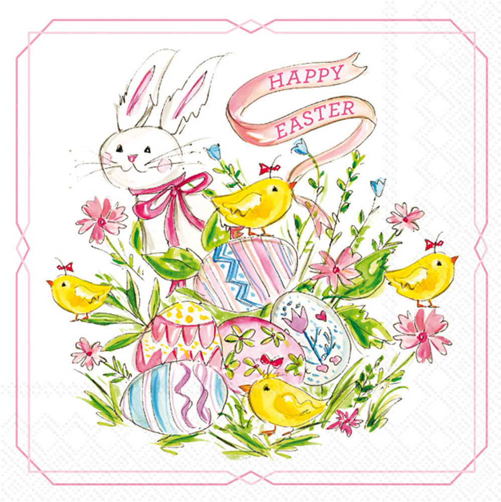 Easter Bunny & Chicks Napkins