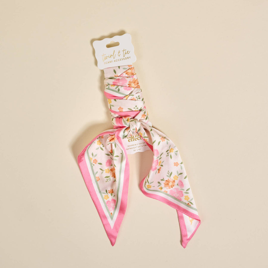 Daydream Cream Twirl & Tie Scarf