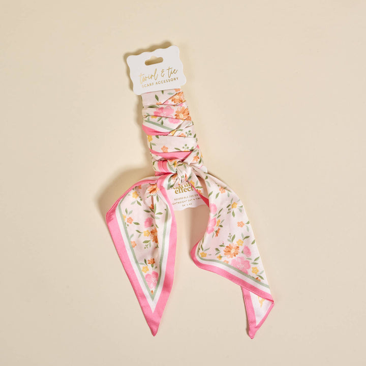 Daydream Cream Twirl & Tie Scarf