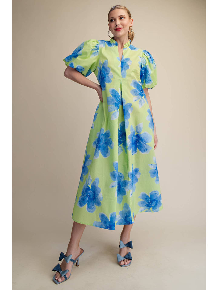 Blue Blooms Dress