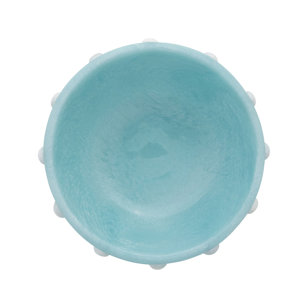 Marbled Resin Hobnail Bowl
