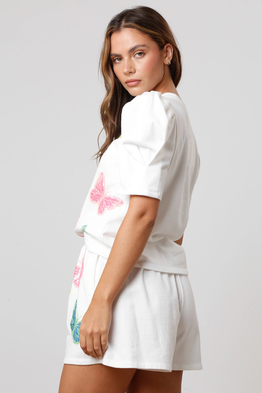 Butterfly Puff Sleeve Tee