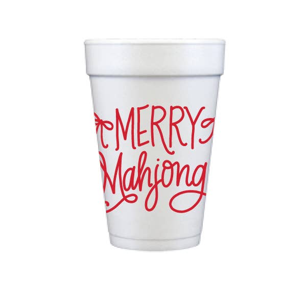 Merry Mahjong Christmas Cups & Napkins