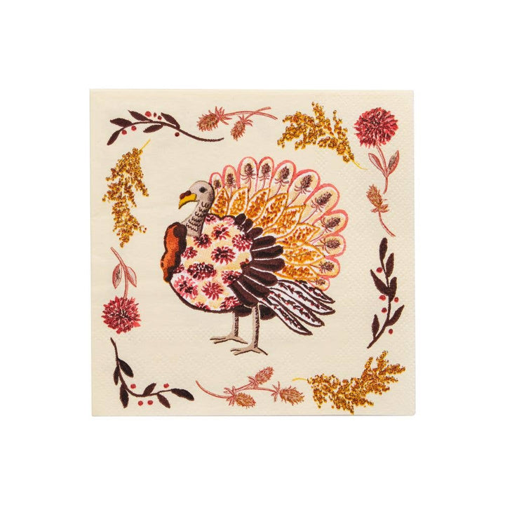 Amber Harvest Cocktail Napkins