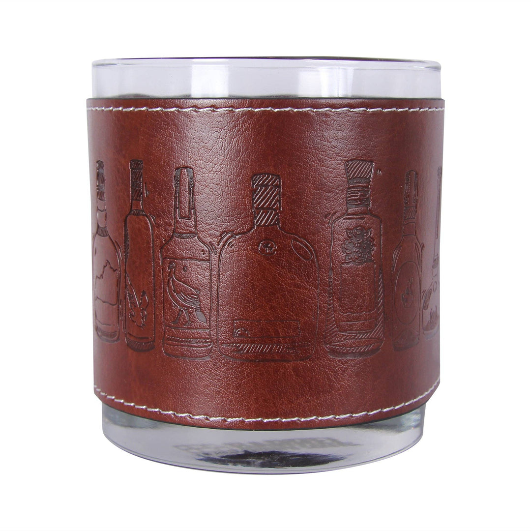Whiskey Bottles Faux Leather