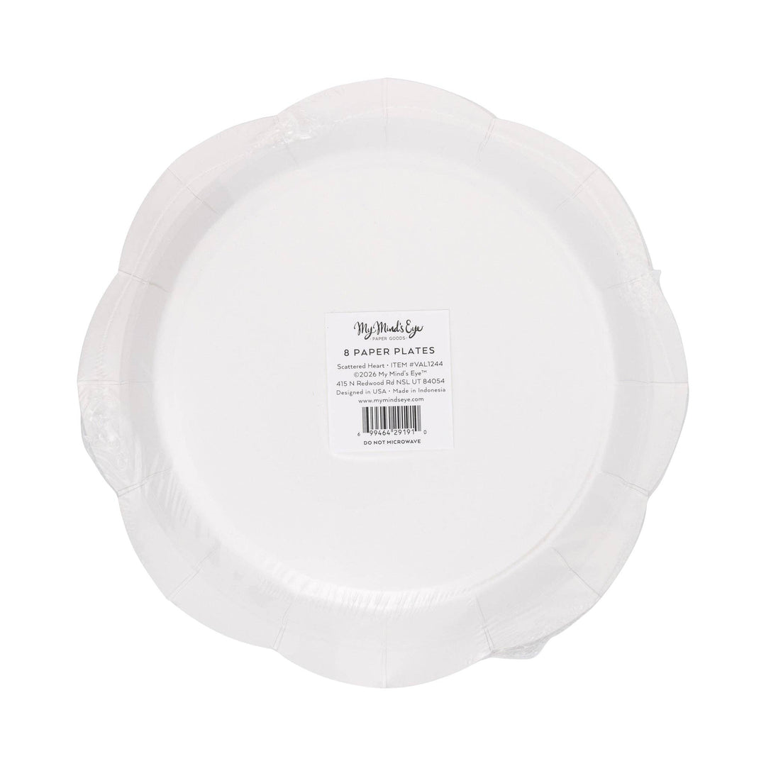 Scalloped Scattered Heart Plate