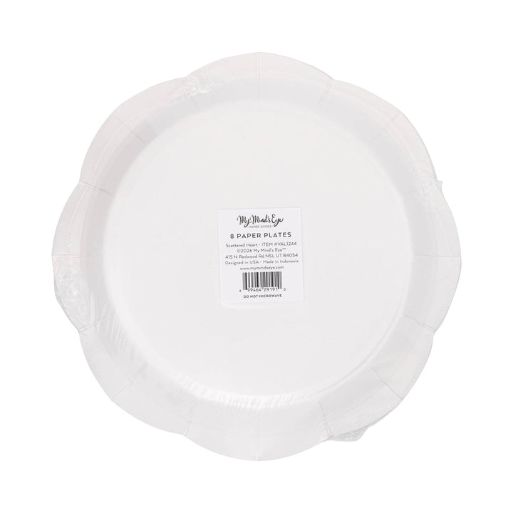 Scalloped Scattered Heart Plate