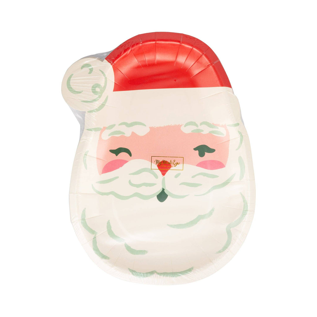 Santa Shaped Paper Plate