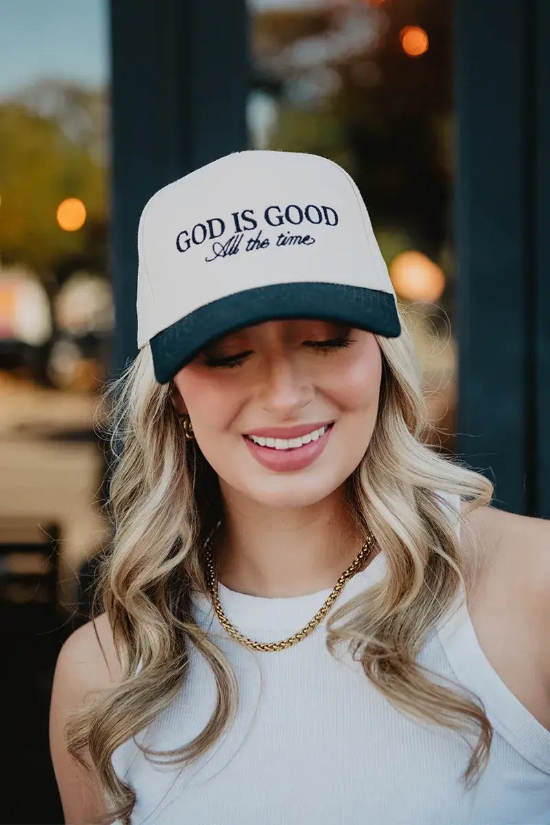 God is Good All The Time Trucker Hat