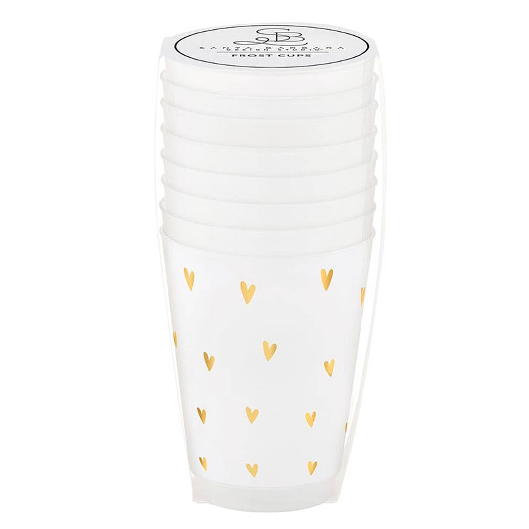 Gold Hearts Flex Cups