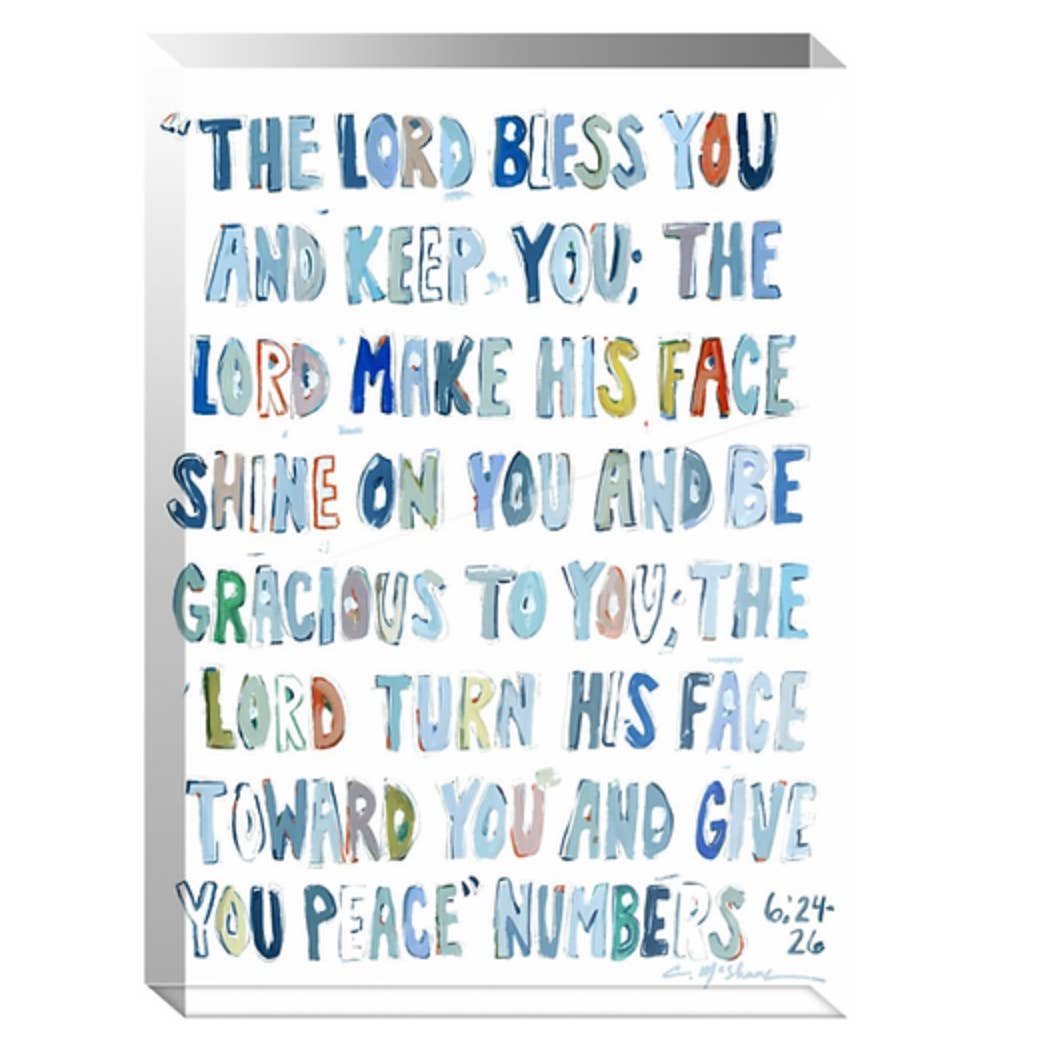 The Lord Bless You Acrylic Shelf Sitter