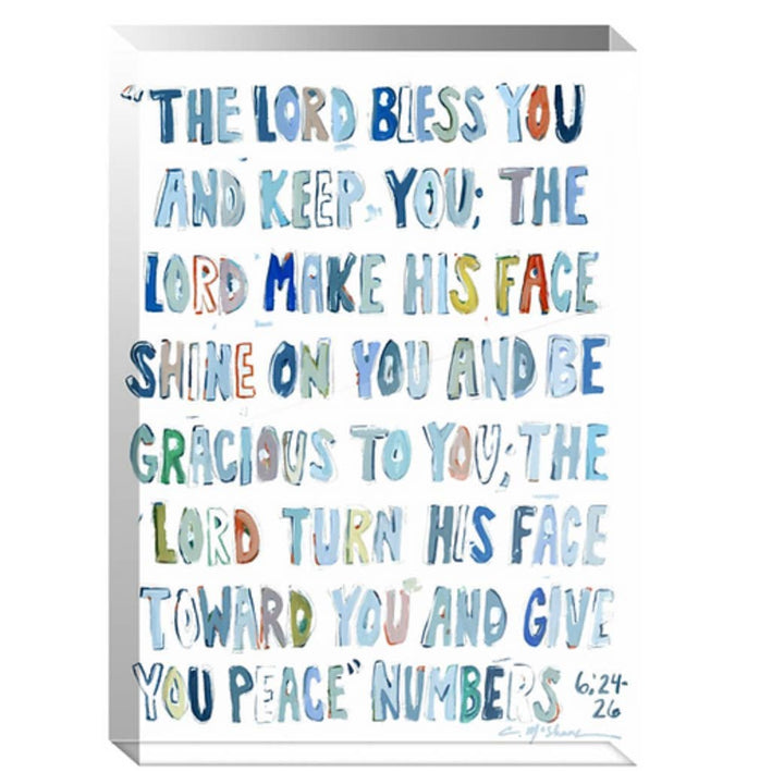 The Lord Bless You Acrylic Shelf Sitter